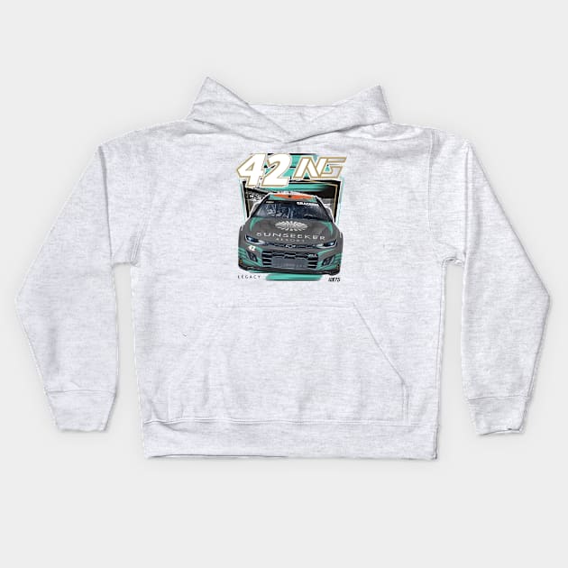 Noah Gragson Legacy Sunseeker Resort Dominator Kids Hoodie by art.Hamdan